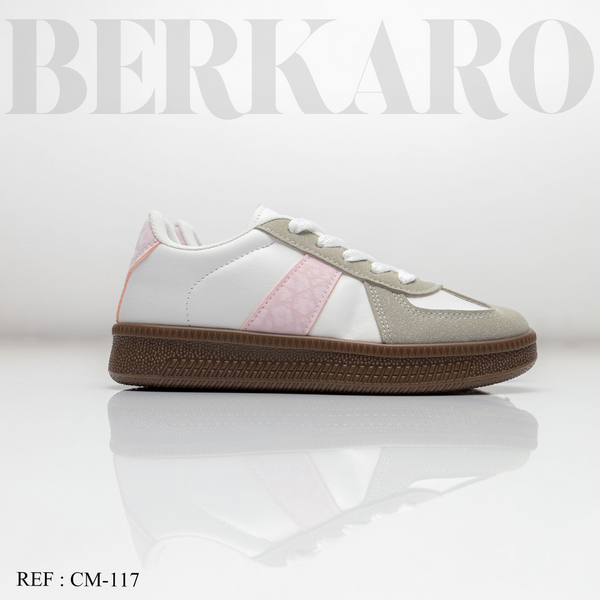Espadrille Enfant CM-117 White/Pink