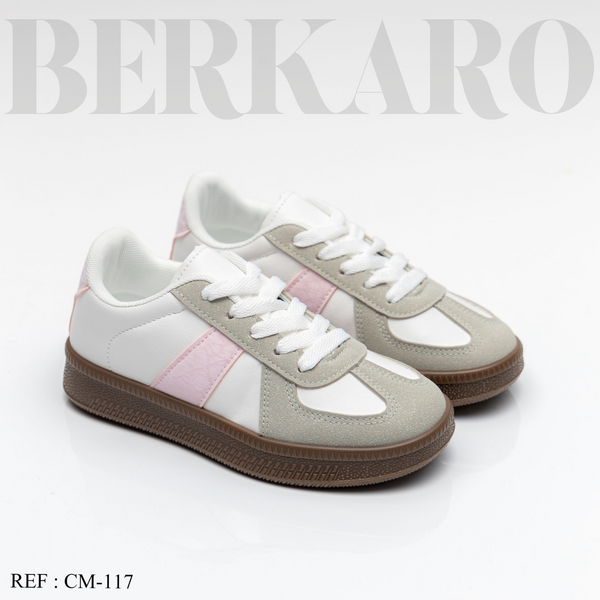 Espadrille Enfant CM-117 White/Pink