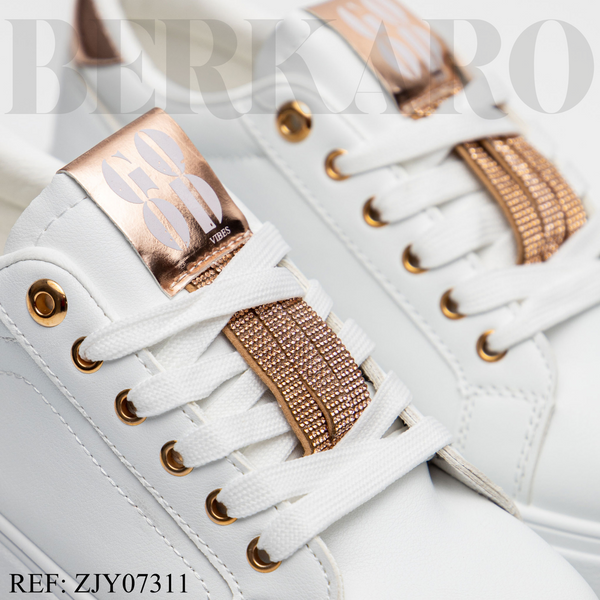 Sneakers Femme ZJ7311 White/Champagne
