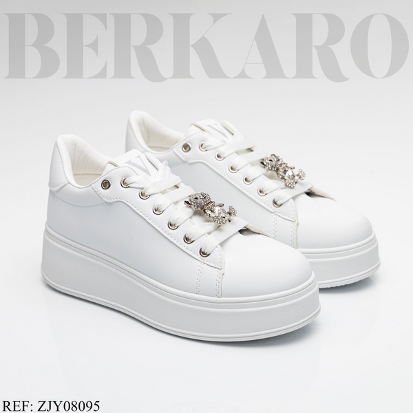 Sneakers Femme ZJ8095 White/Silver