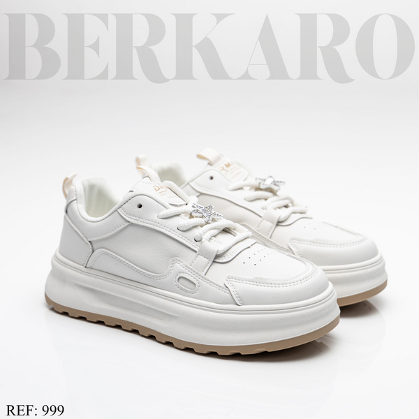 Sneakers Femme 999 White/Khaki