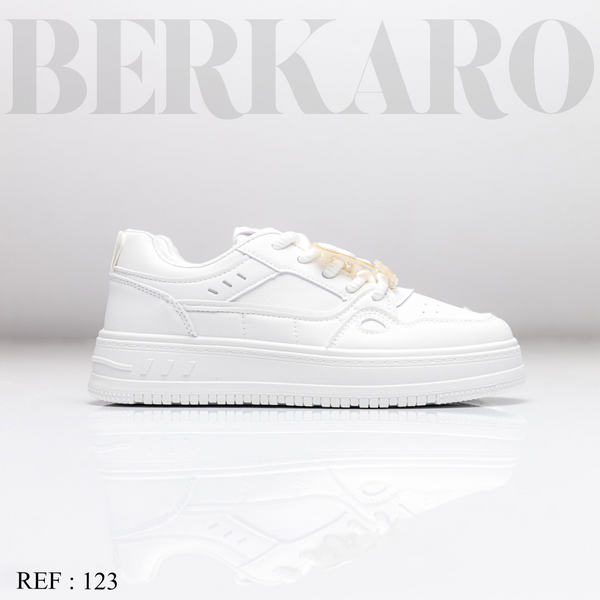 Sneakers Femme 123 White/Khaki