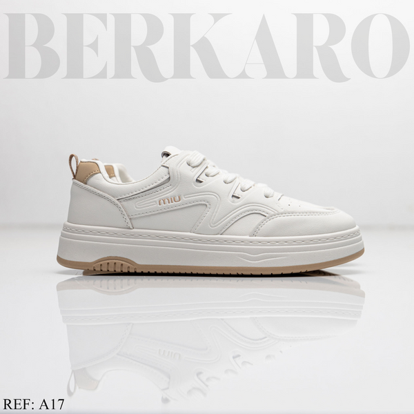 Sneakers Femme A17 White/Kakhi