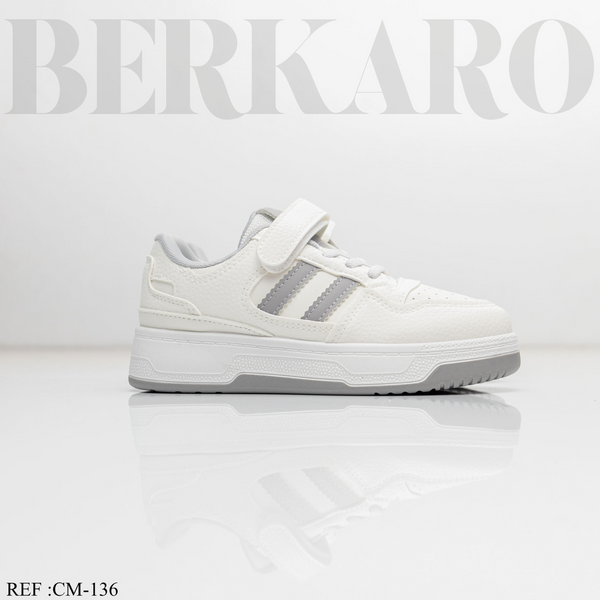 Espadrille Enfant CM-136 White/Grey