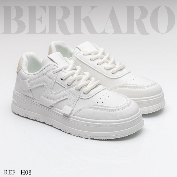Sneakers Femme H08 White/Khaki