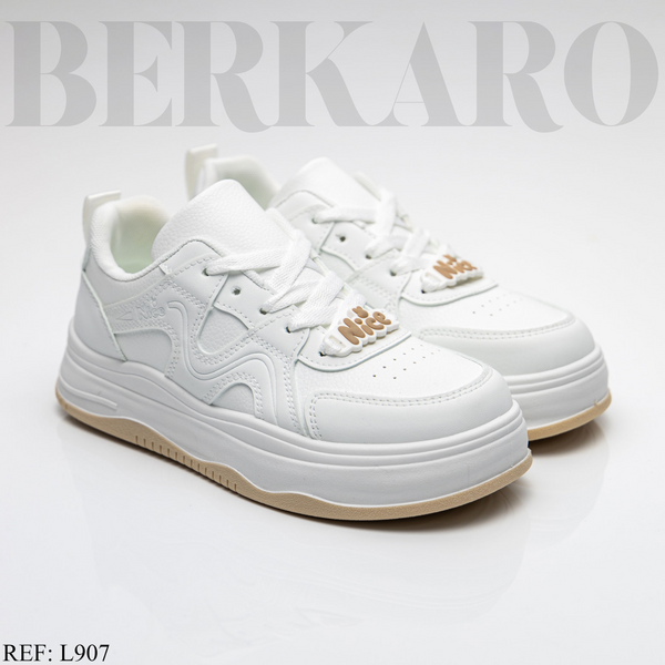 Sneakers Femme L-907 All White/Card