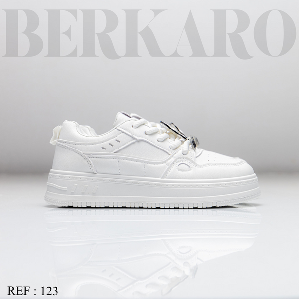 Sneakers Femme 123 White/Black