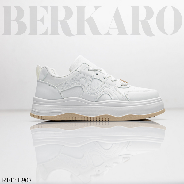 Sneakers Femme L-907 All White/Card