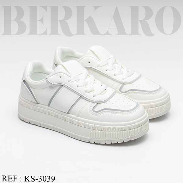 Sneakers Femme KS-3039 White/Grey