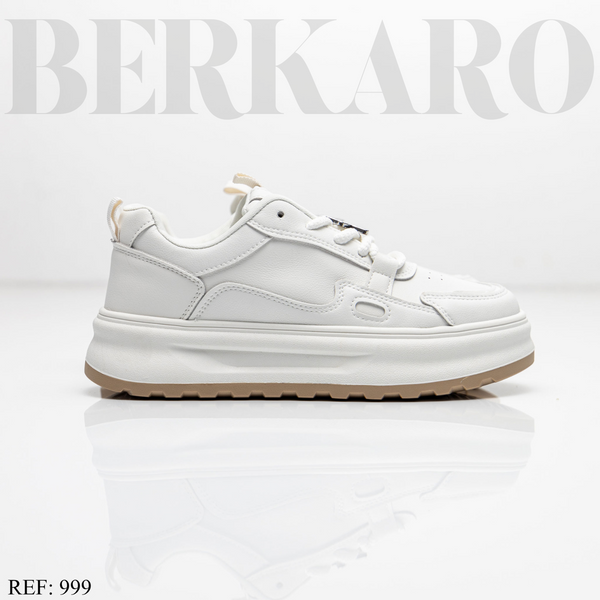 Sneakers Femme 999 White/Khaki