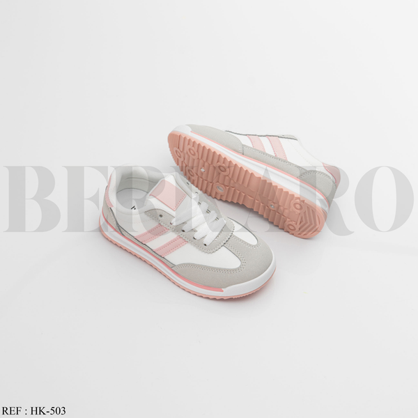 Baskets Fille HK-503 White/Pink