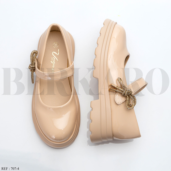 Chaussures Fille 707-4 Beige