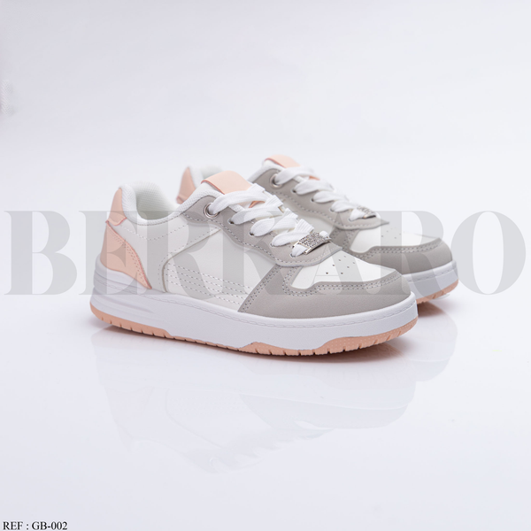 Baskets Fille GB-002 White/Pink