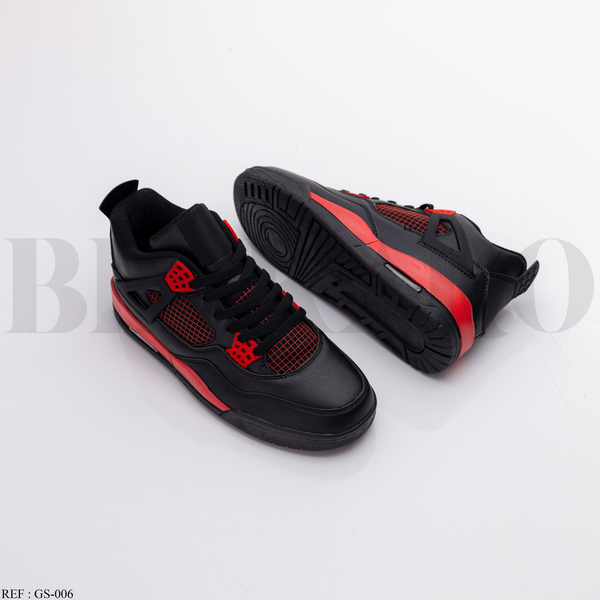 Baskets Homme GS-006 Black/Red