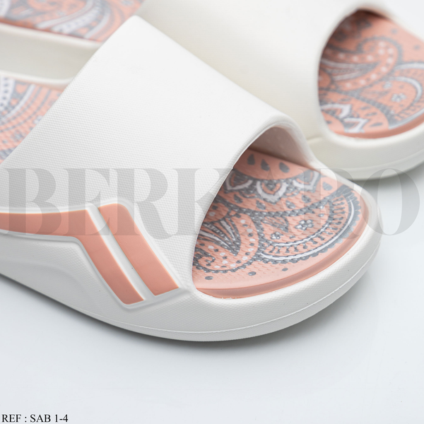 Mule Femme SAB 1-4 White/Pink