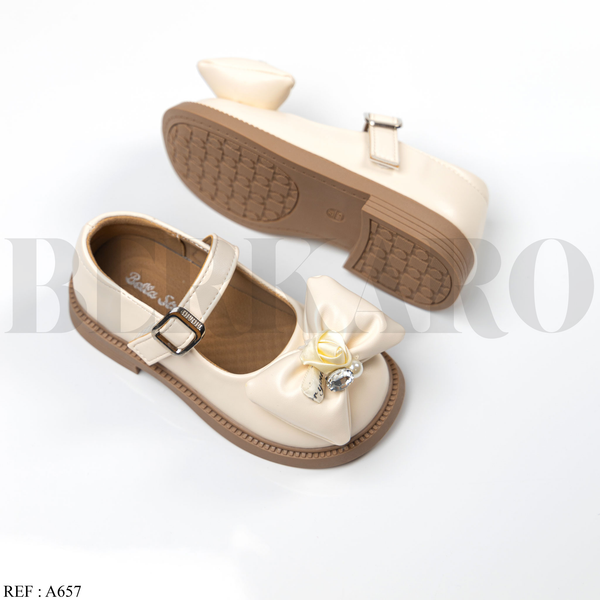 Chaussures Fille A657 Beige