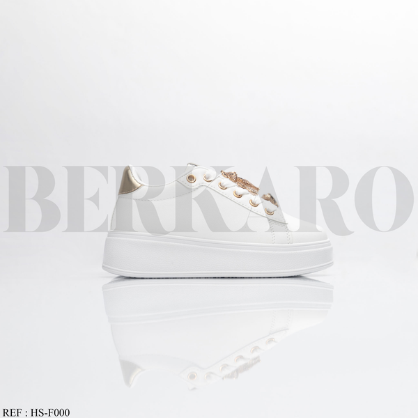 Baskets Fille F000 White/Gold