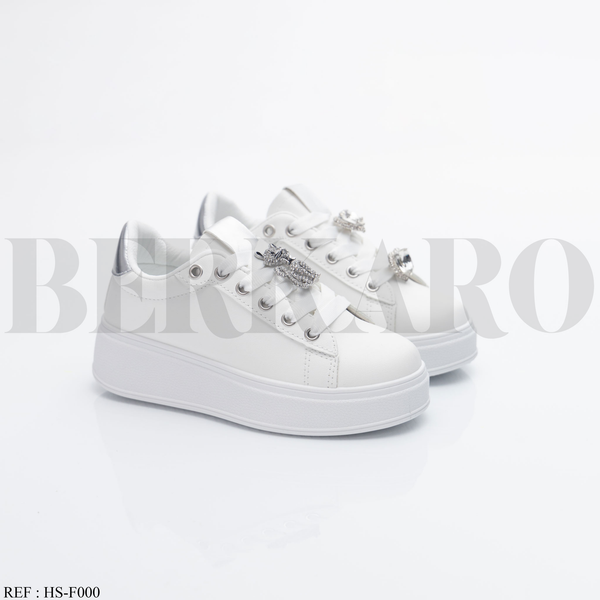 Baskets Fille F000 White/Silver