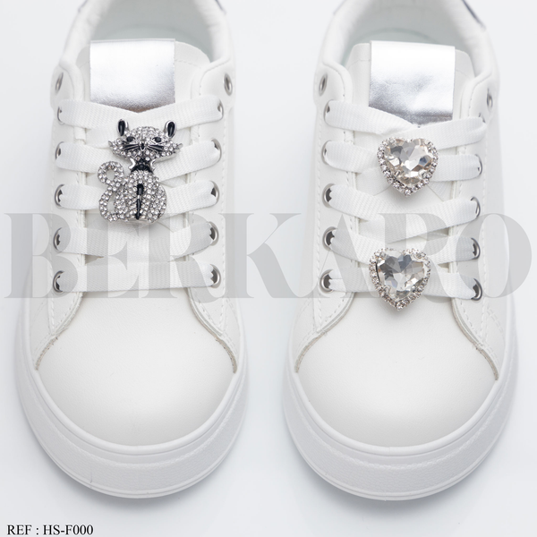 Baskets Fille F000 White/Silver