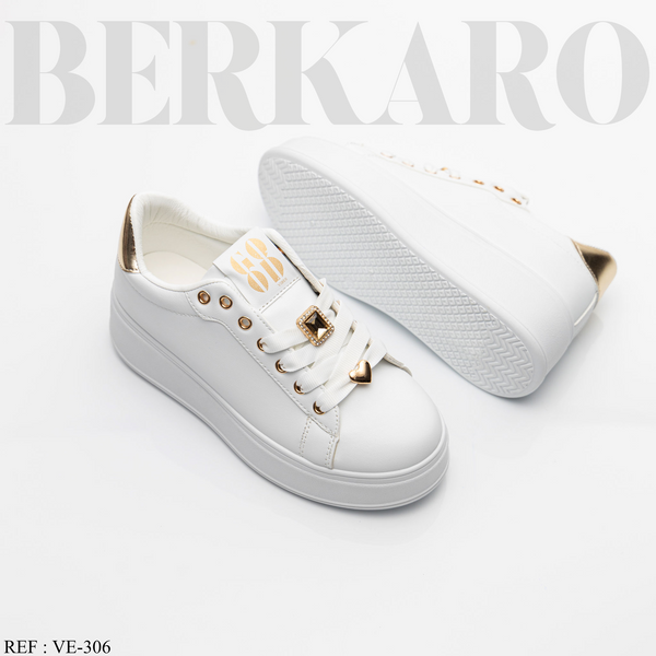 Sneakers Femme VE-306 White/Gold