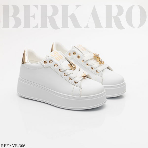 Sneakers Femme VE-306 White/Gold