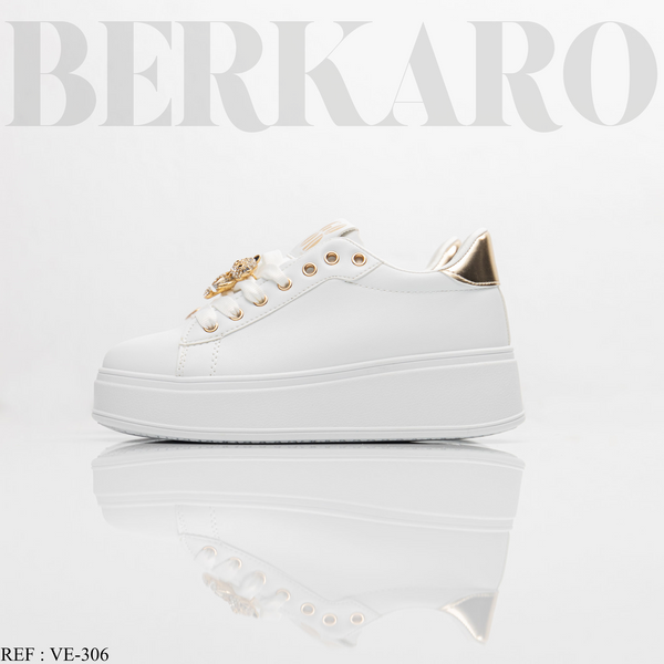 Sneakers Femme VE-306 White/Gold
