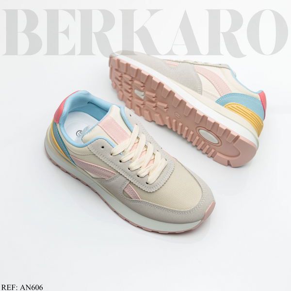 Sneakers Femme AN-606 Grey/Pink