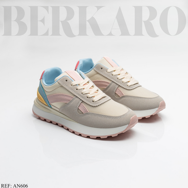 Sneakers Femme AN-606 Grey/Pink