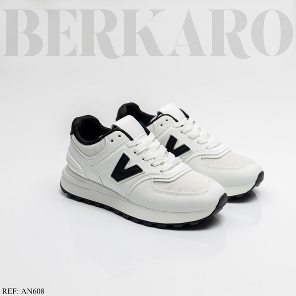 Sneakers Femme AN-608 White/Black