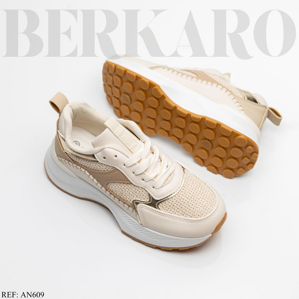 Sneakers Femme AN-609 Beige