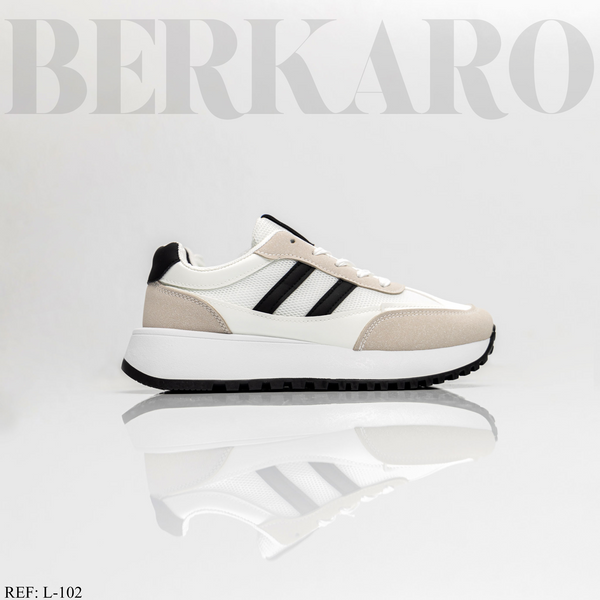 Sneakers Femme L-102 White/Black
