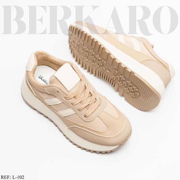 Sneakers Femme L-102 Khaki