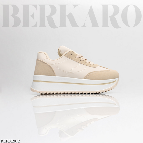 Sneakers Femme X-2012 Beige/Khaki