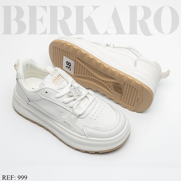 Sneakers Femme 999 White/Khaki