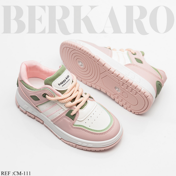 Espadrille Enfant CM-111 White/Pink