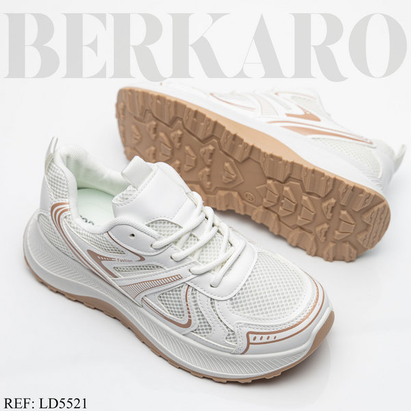 Sneakers Femme LD5521 Beige/Khaki