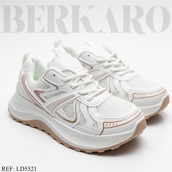 Sneakers Femme LD5521 Beige/Khaki