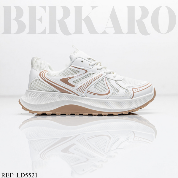 Sneakers Femme LD5521 Beige/Khaki