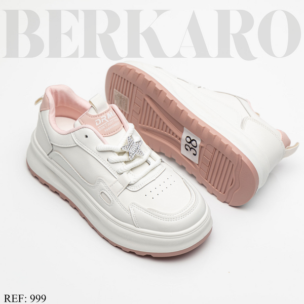 Sneakers Femme 999 White/Pink