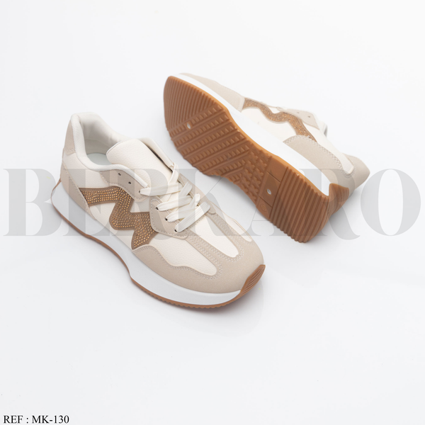 Sneakers Femme MK-130 Beige/Khaki