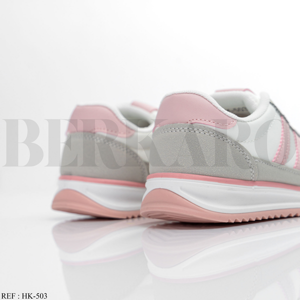 Baskets Fille HK-503 White/Pink