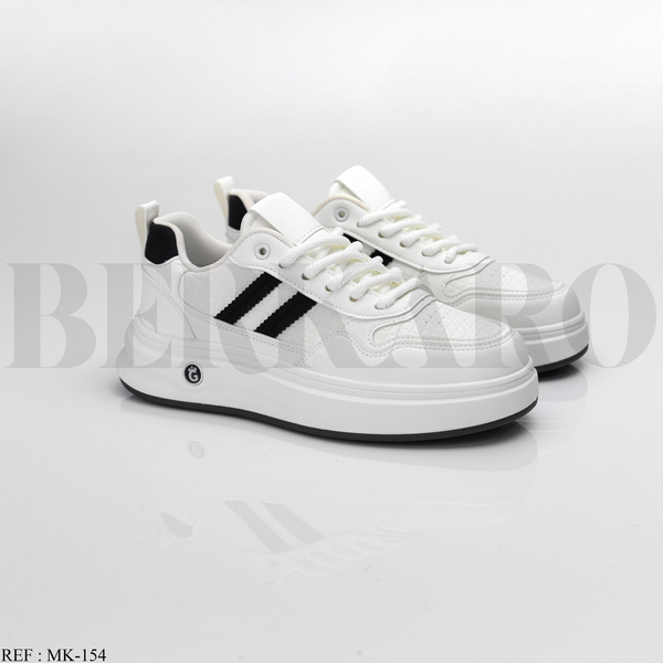 Baskets Homme MK-154 White/Black