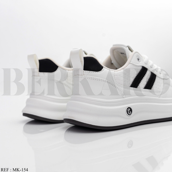 Baskets Homme MK-154 White/Black