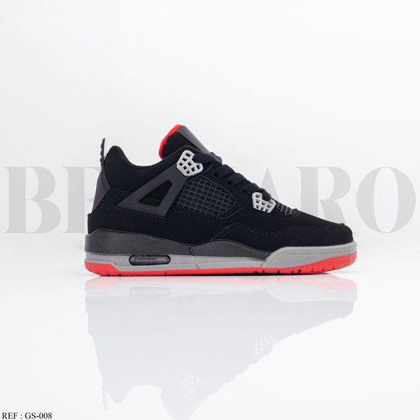 Baskets Garçon GS-008 Black/Grey/Red