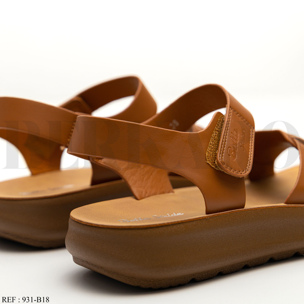 Sandales 931-B18 Camel