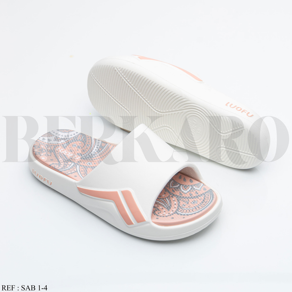 Mule Femme SAB 1-4 White/Pink