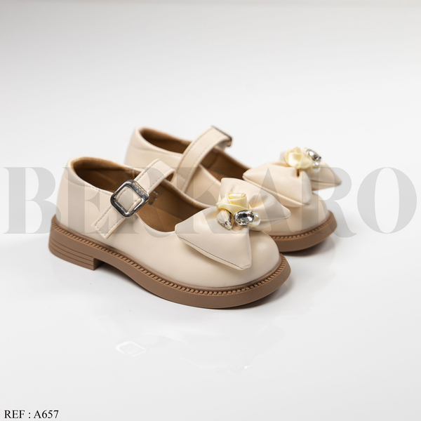 Chaussures Fille A657 Beige