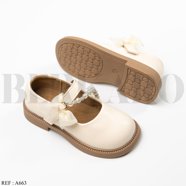Chaussures Fille A663 Beige