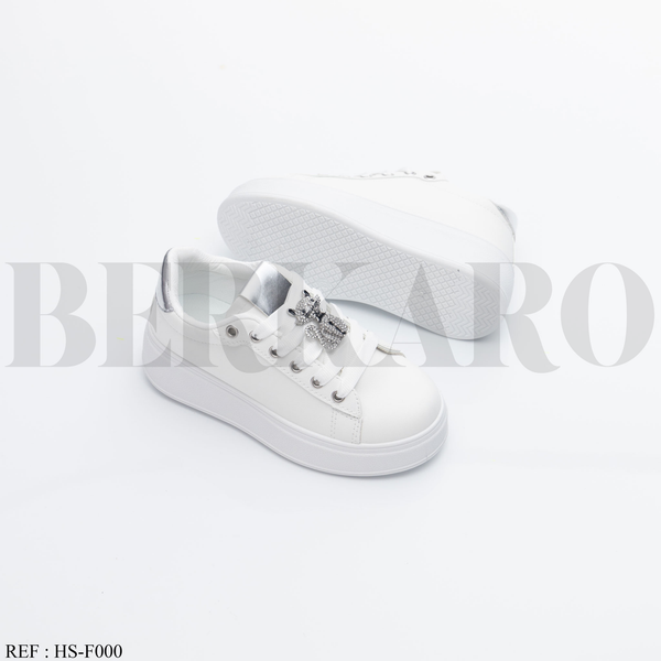 Baskets Fille F000 White/Silver