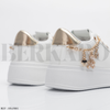 Baskets Fille F001 White/Gold